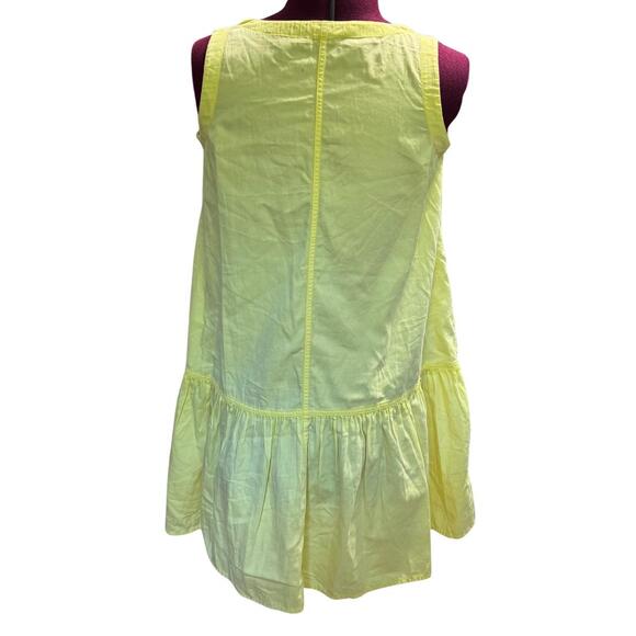 AMERICAN EAGLE Popover Sleeveless Tank Ruffle Sun Dress Soft Yellow Medium - Picture 3 of 6